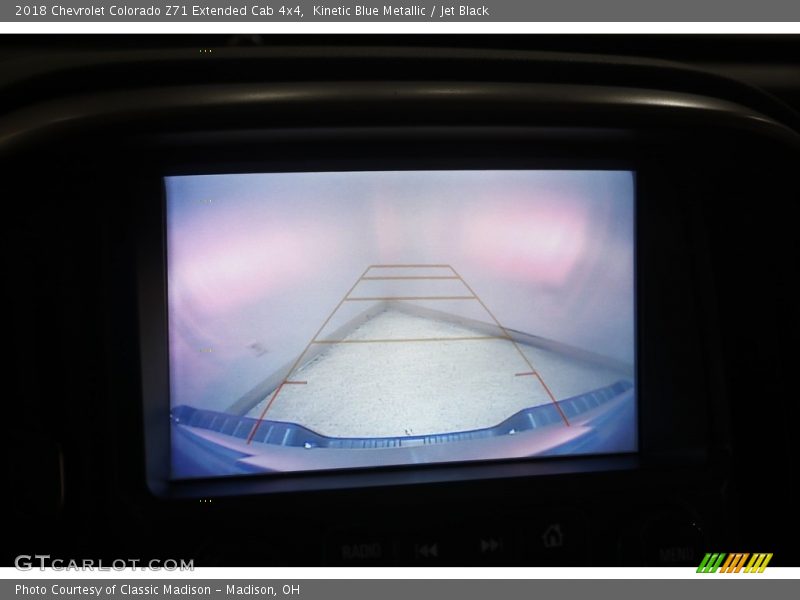 Kinetic Blue Metallic / Jet Black 2018 Chevrolet Colorado Z71 Extended Cab 4x4