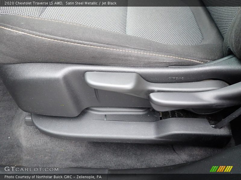 Satin Steel Metallic / Jet Black 2020 Chevrolet Traverse LS AWD