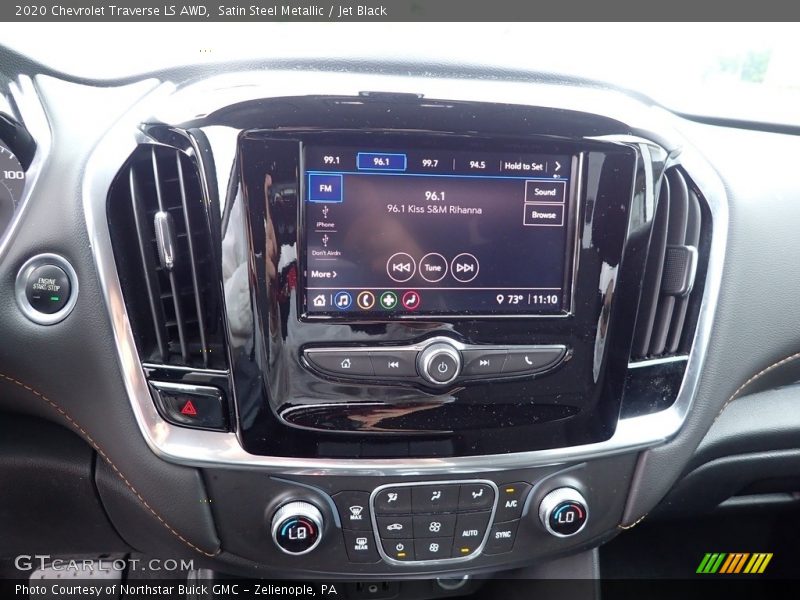 Satin Steel Metallic / Jet Black 2020 Chevrolet Traverse LS AWD