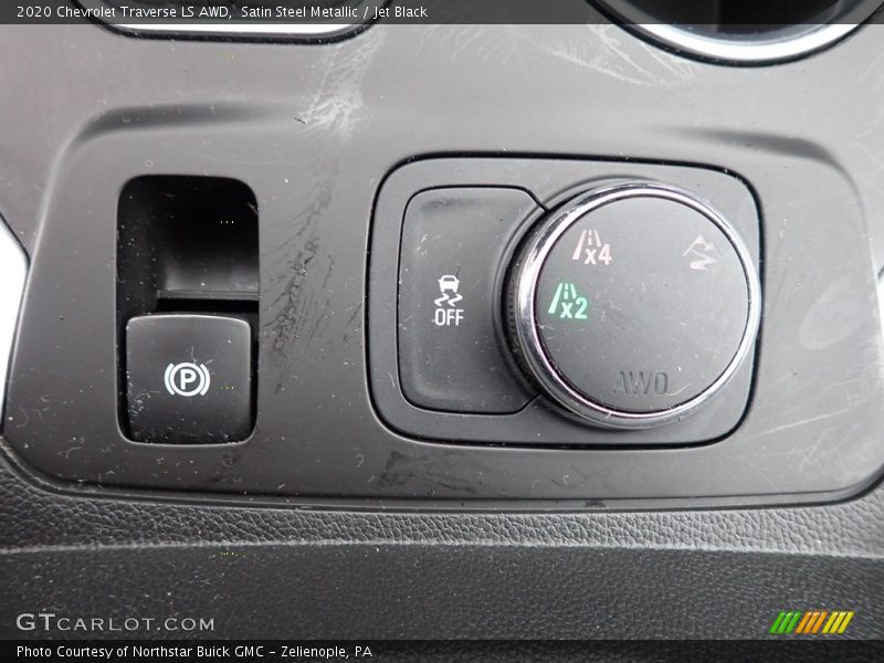 Satin Steel Metallic / Jet Black 2020 Chevrolet Traverse LS AWD