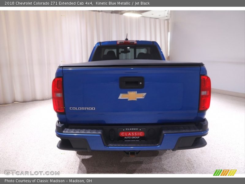Kinetic Blue Metallic / Jet Black 2018 Chevrolet Colorado Z71 Extended Cab 4x4