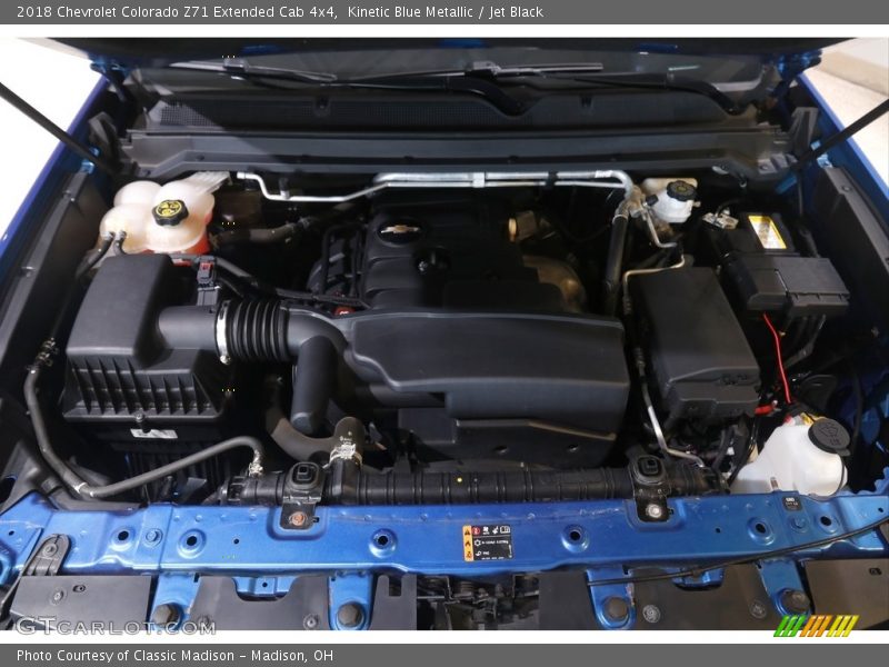 Kinetic Blue Metallic / Jet Black 2018 Chevrolet Colorado Z71 Extended Cab 4x4