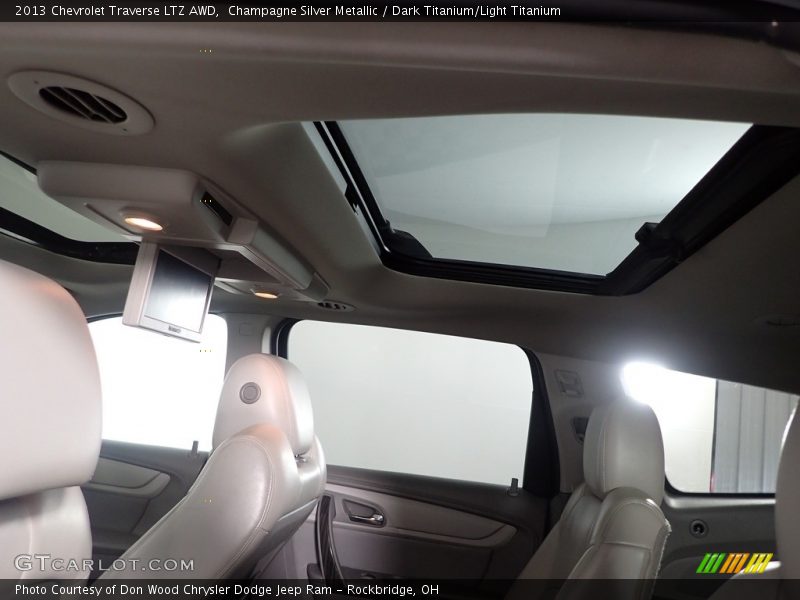 Champagne Silver Metallic / Dark Titanium/Light Titanium 2013 Chevrolet Traverse LTZ AWD