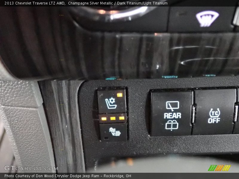 Champagne Silver Metallic / Dark Titanium/Light Titanium 2013 Chevrolet Traverse LTZ AWD