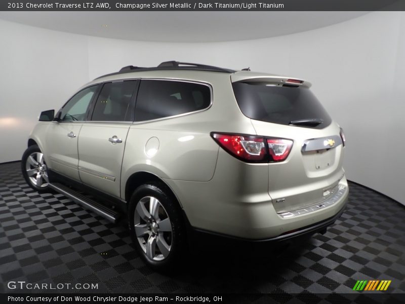Champagne Silver Metallic / Dark Titanium/Light Titanium 2013 Chevrolet Traverse LTZ AWD
