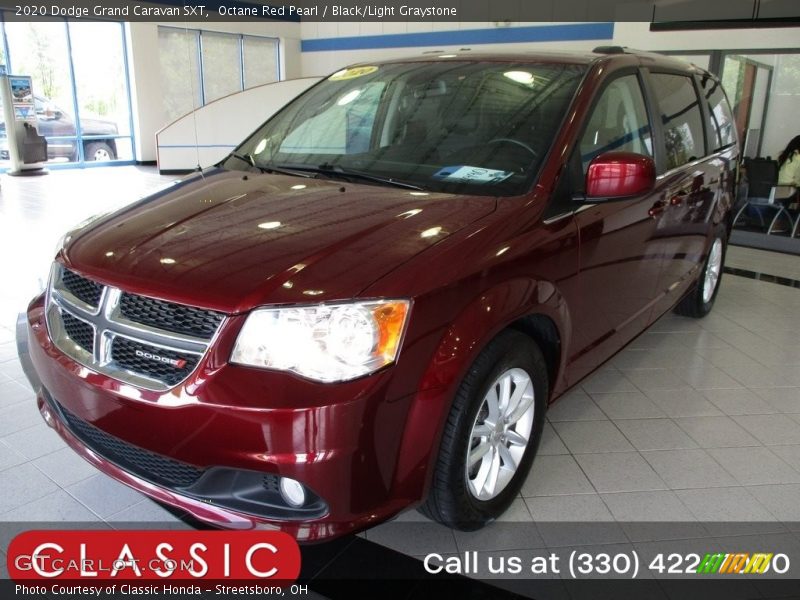 Octane Red Pearl / Black/Light Graystone 2020 Dodge Grand Caravan SXT