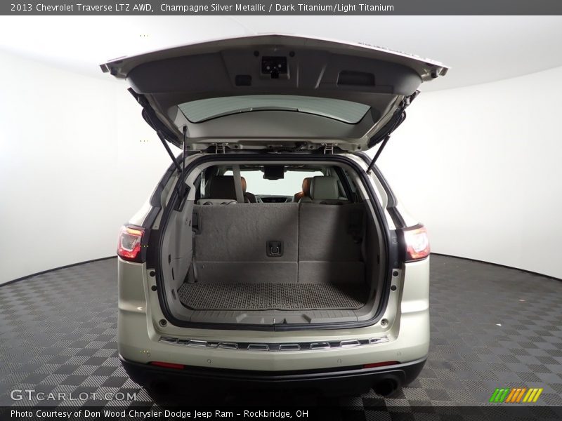 Champagne Silver Metallic / Dark Titanium/Light Titanium 2013 Chevrolet Traverse LTZ AWD