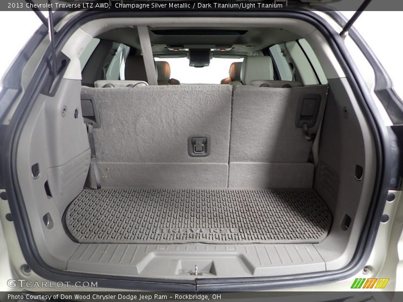 Champagne Silver Metallic / Dark Titanium/Light Titanium 2013 Chevrolet Traverse LTZ AWD