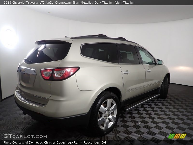 Champagne Silver Metallic / Dark Titanium/Light Titanium 2013 Chevrolet Traverse LTZ AWD