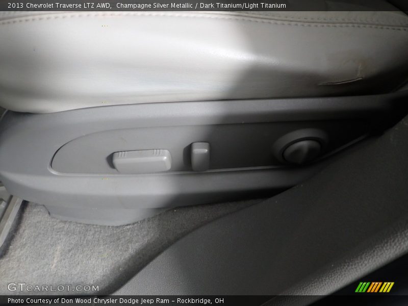 Champagne Silver Metallic / Dark Titanium/Light Titanium 2013 Chevrolet Traverse LTZ AWD