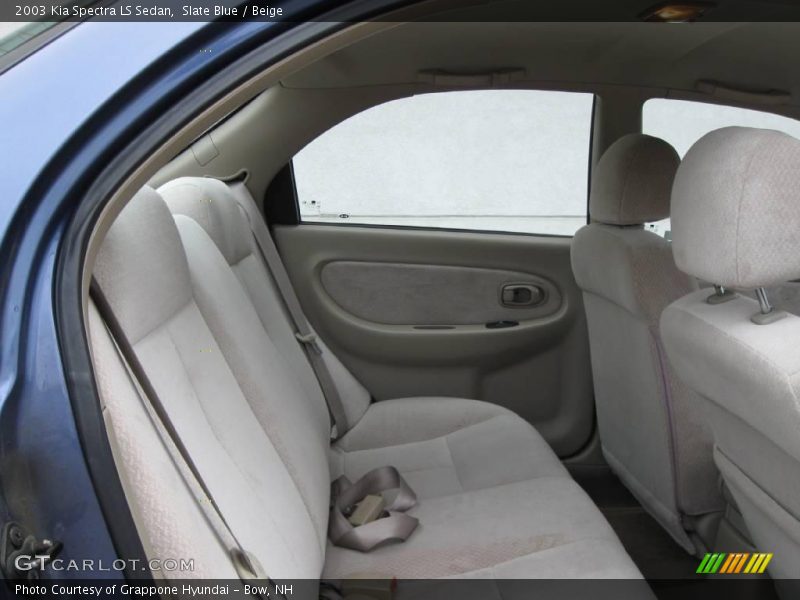 Slate Blue / Beige 2003 Kia Spectra LS Sedan