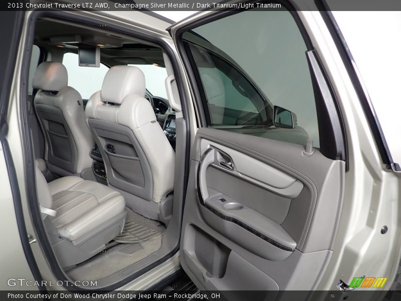 Champagne Silver Metallic / Dark Titanium/Light Titanium 2013 Chevrolet Traverse LTZ AWD
