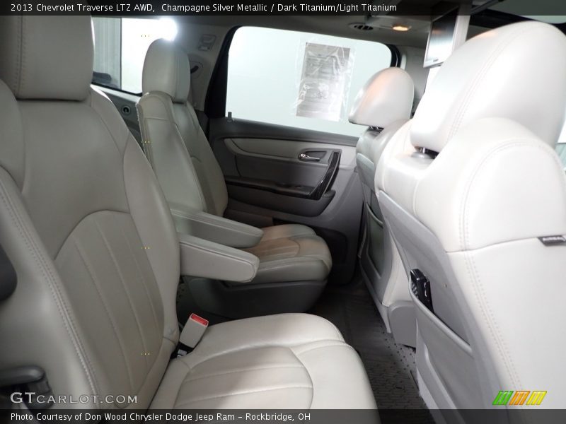 Champagne Silver Metallic / Dark Titanium/Light Titanium 2013 Chevrolet Traverse LTZ AWD