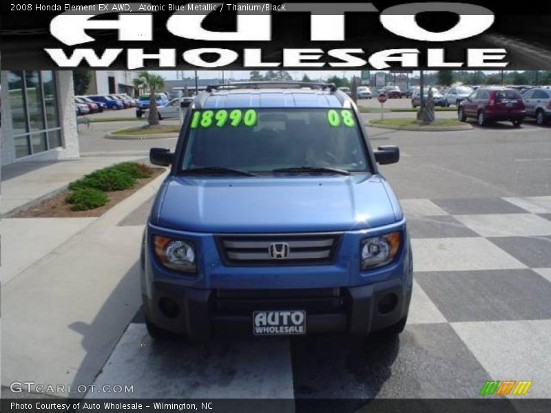 Atomic Blue Metallic / Titanium/Black 2008 Honda Element EX AWD