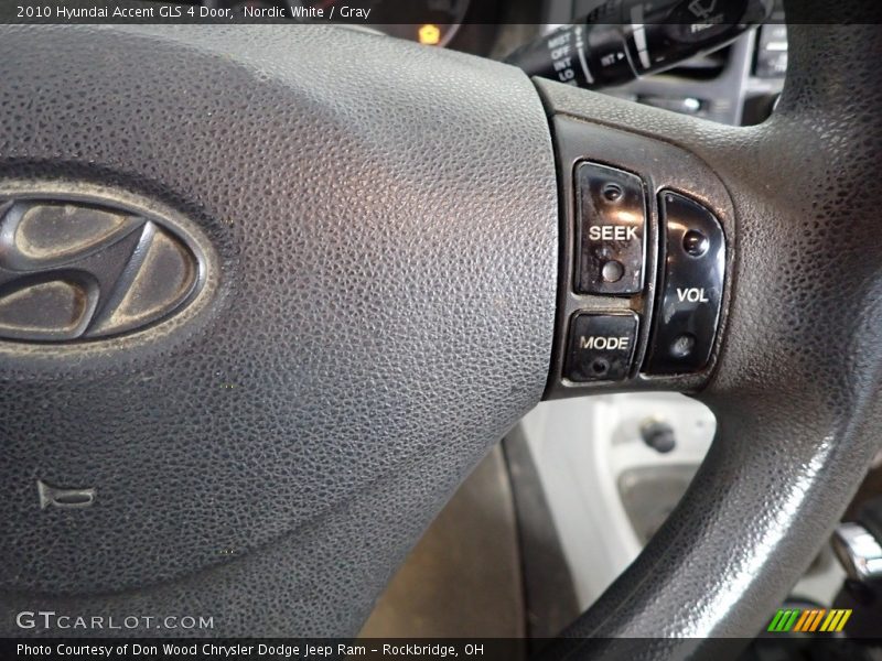 Nordic White / Gray 2010 Hyundai Accent GLS 4 Door