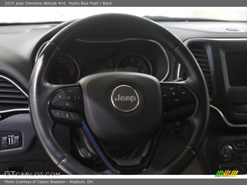 Hydro Blue Pearl / Black 2020 Jeep Cherokee Altitude 4x4