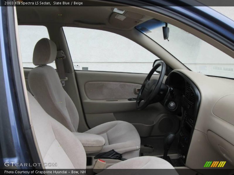 Slate Blue / Beige 2003 Kia Spectra LS Sedan