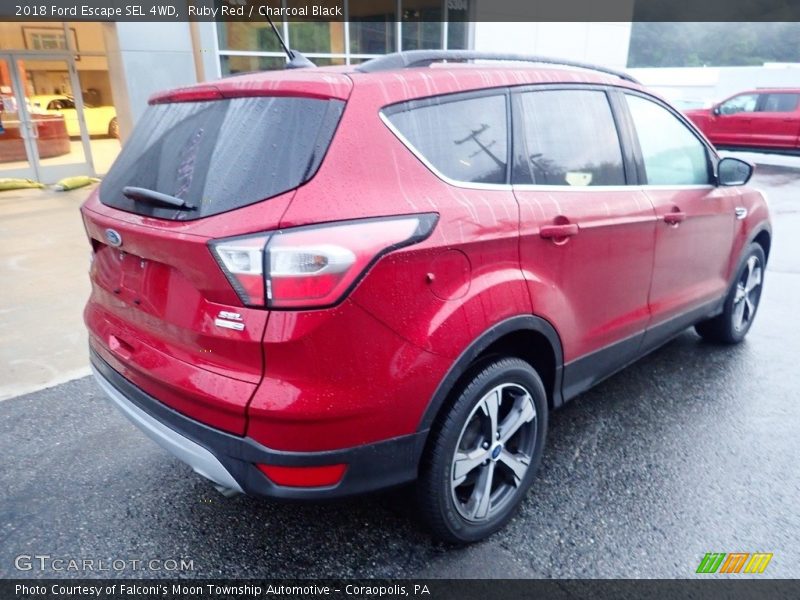 Ruby Red / Charcoal Black 2018 Ford Escape SEL 4WD