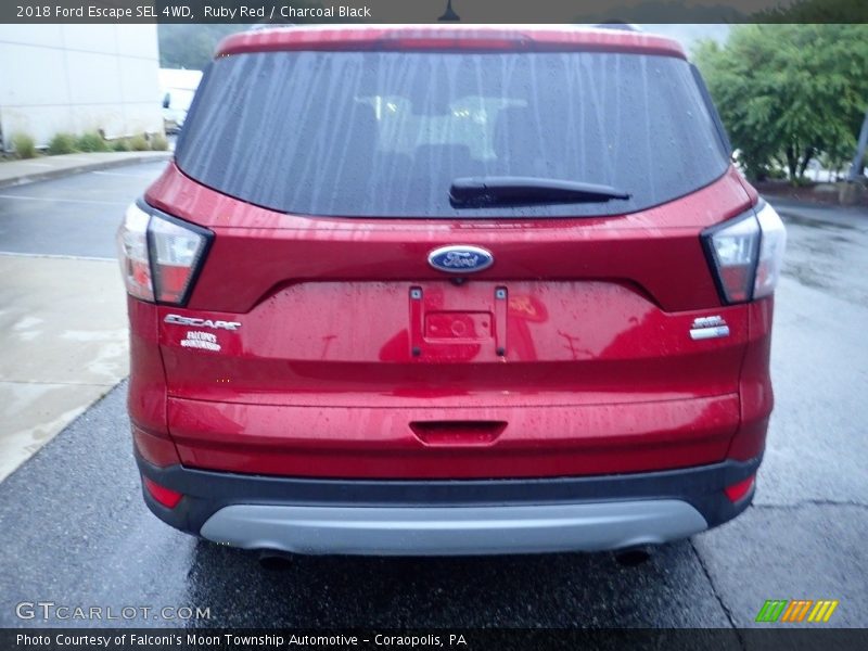 Ruby Red / Charcoal Black 2018 Ford Escape SEL 4WD