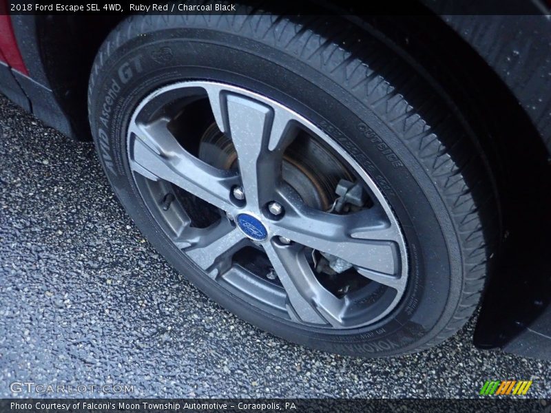 Ruby Red / Charcoal Black 2018 Ford Escape SEL 4WD