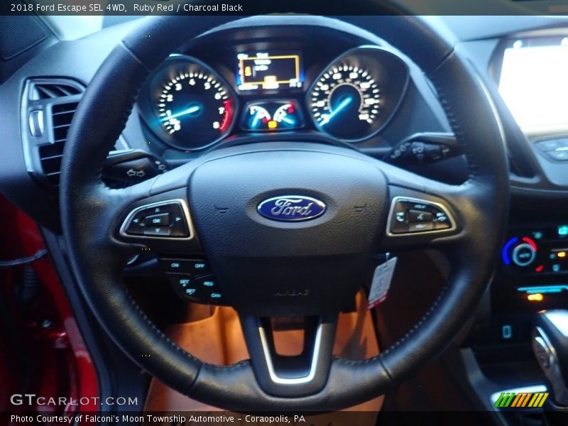 Ruby Red / Charcoal Black 2018 Ford Escape SEL 4WD