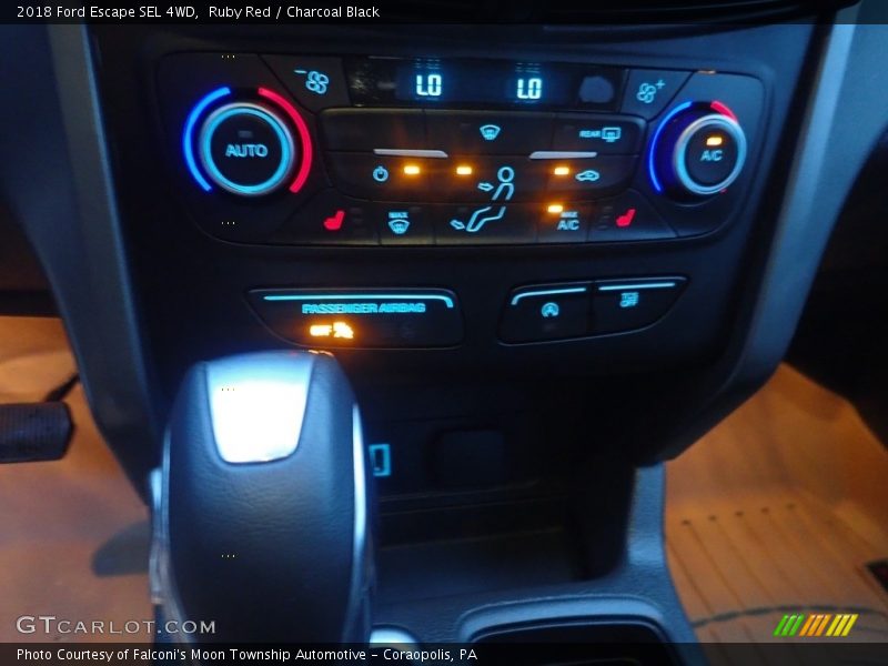 Ruby Red / Charcoal Black 2018 Ford Escape SEL 4WD