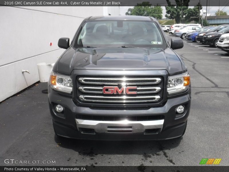 Cyber Gray Metallic / Jet Black 2016 GMC Canyon SLE Crew Cab 4x4