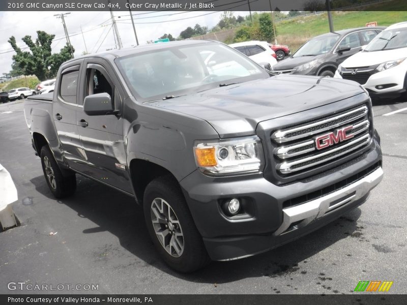 Cyber Gray Metallic / Jet Black 2016 GMC Canyon SLE Crew Cab 4x4