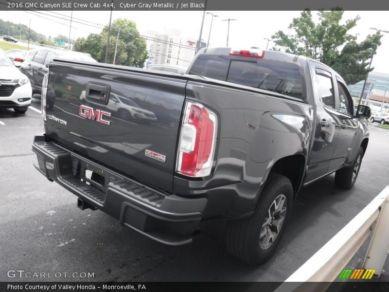 Cyber Gray Metallic / Jet Black 2016 GMC Canyon SLE Crew Cab 4x4