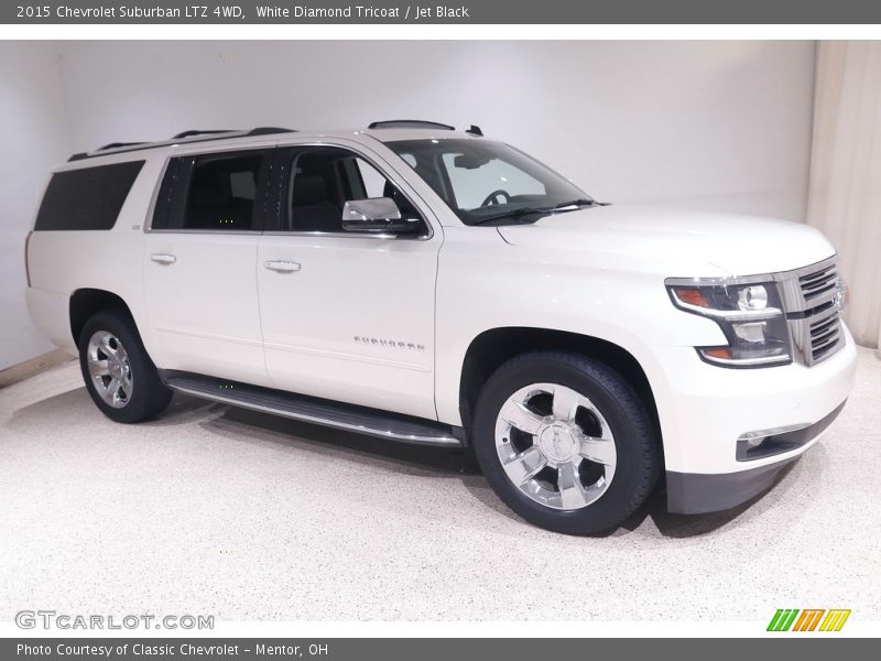 White Diamond Tricoat / Jet Black 2015 Chevrolet Suburban LTZ 4WD