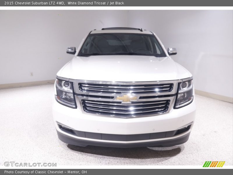 White Diamond Tricoat / Jet Black 2015 Chevrolet Suburban LTZ 4WD