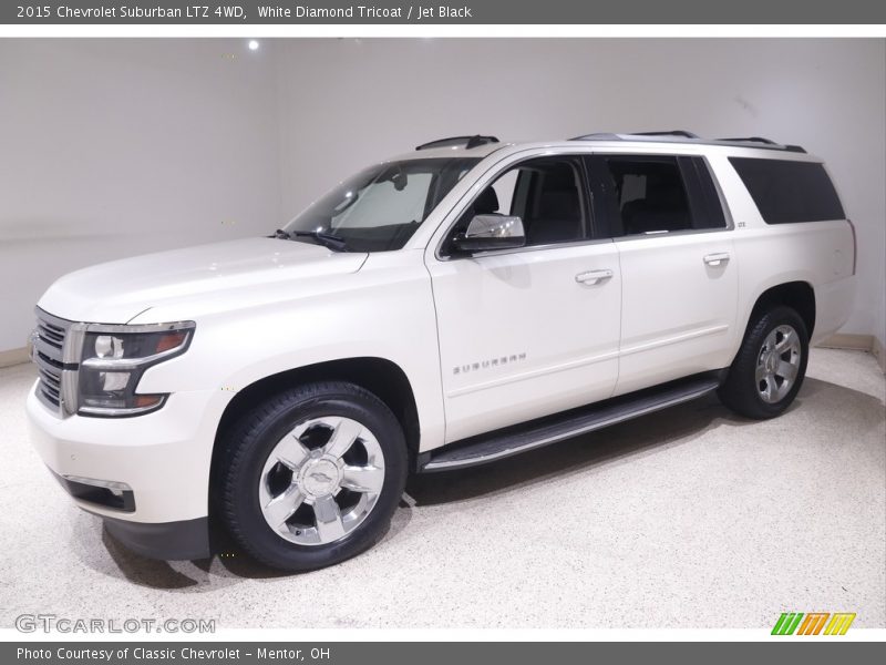 White Diamond Tricoat / Jet Black 2015 Chevrolet Suburban LTZ 4WD