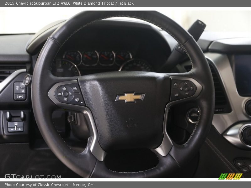 White Diamond Tricoat / Jet Black 2015 Chevrolet Suburban LTZ 4WD