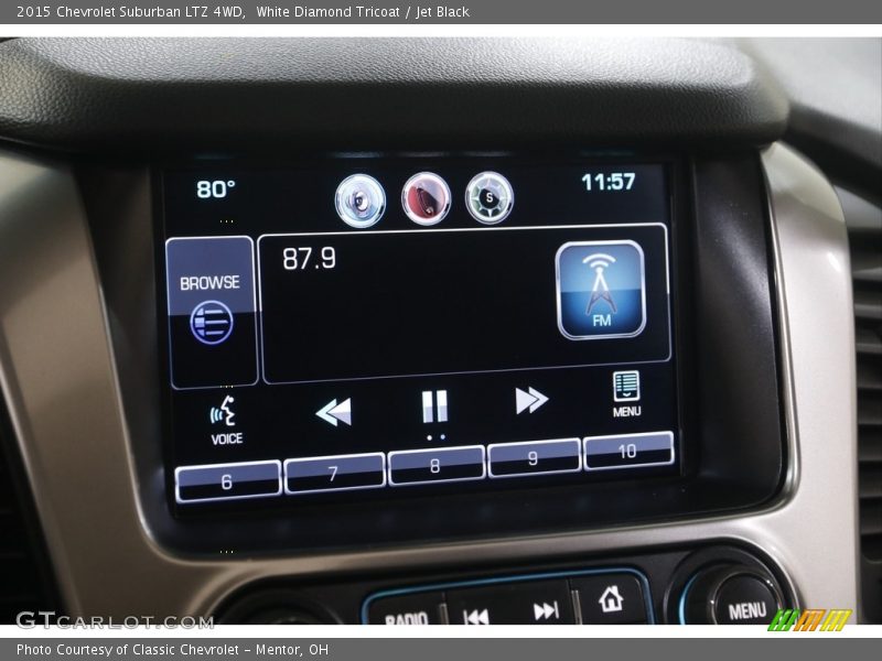 White Diamond Tricoat / Jet Black 2015 Chevrolet Suburban LTZ 4WD