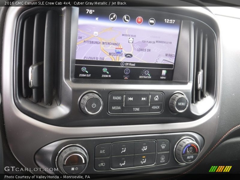 Cyber Gray Metallic / Jet Black 2016 GMC Canyon SLE Crew Cab 4x4