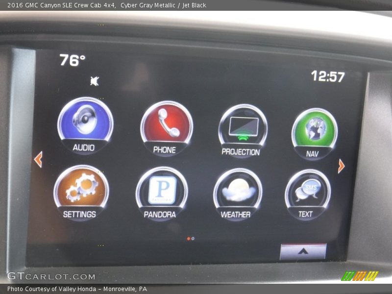 Cyber Gray Metallic / Jet Black 2016 GMC Canyon SLE Crew Cab 4x4