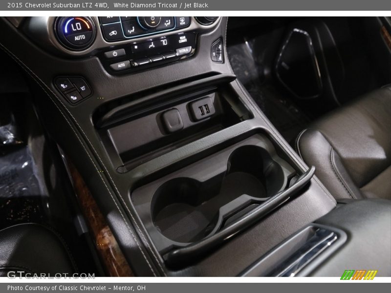 White Diamond Tricoat / Jet Black 2015 Chevrolet Suburban LTZ 4WD