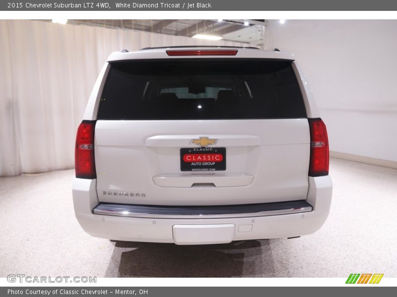White Diamond Tricoat / Jet Black 2015 Chevrolet Suburban LTZ 4WD