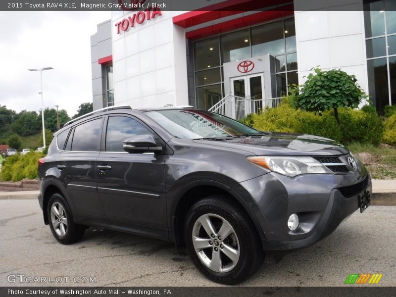 Magnetic Gray Metallic / Black 2015 Toyota RAV4 XLE