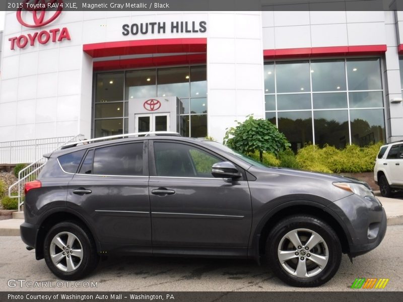 Magnetic Gray Metallic / Black 2015 Toyota RAV4 XLE