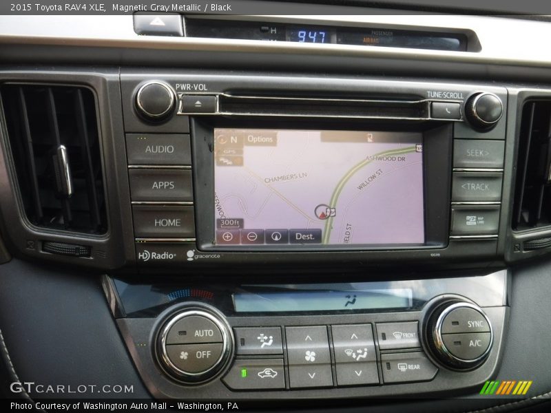 Magnetic Gray Metallic / Black 2015 Toyota RAV4 XLE