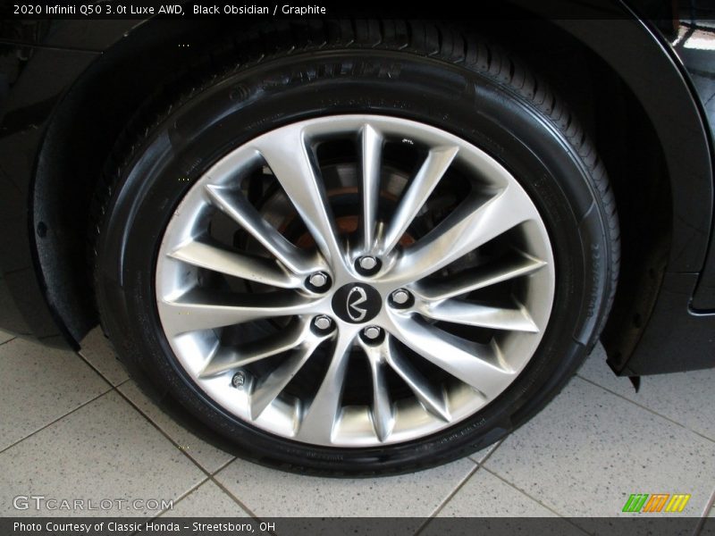 Black Obsidian / Graphite 2020 Infiniti Q50 3.0t Luxe AWD