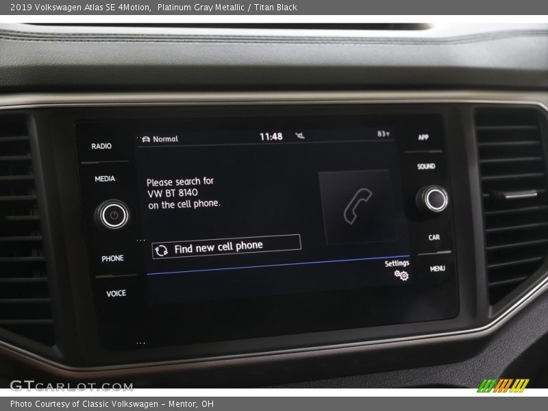 Platinum Gray Metallic / Titan Black 2019 Volkswagen Atlas SE 4Motion