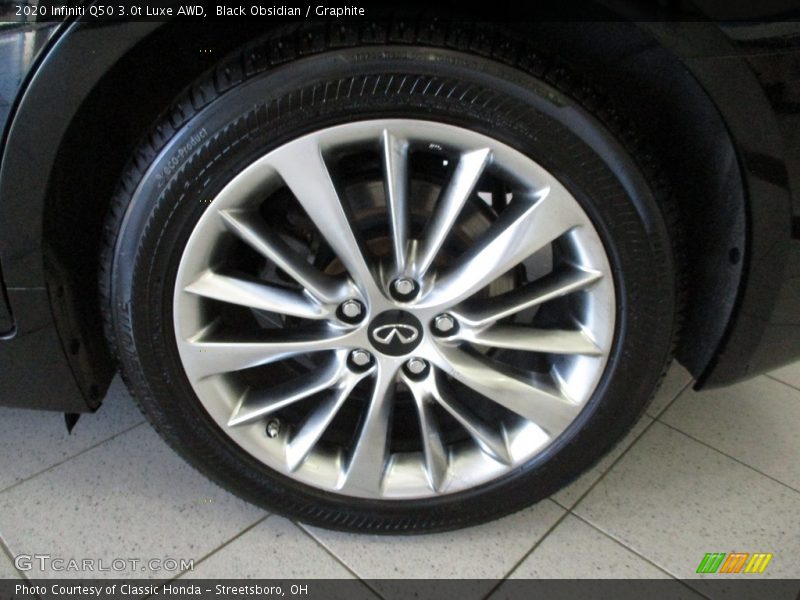 Black Obsidian / Graphite 2020 Infiniti Q50 3.0t Luxe AWD