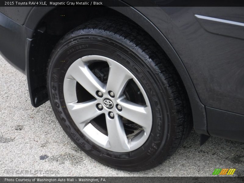 Magnetic Gray Metallic / Black 2015 Toyota RAV4 XLE