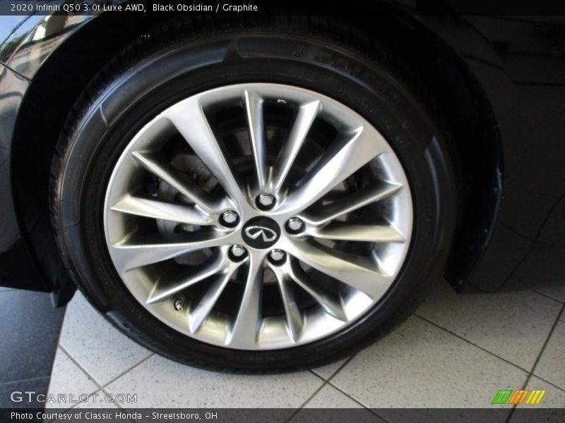 Black Obsidian / Graphite 2020 Infiniti Q50 3.0t Luxe AWD