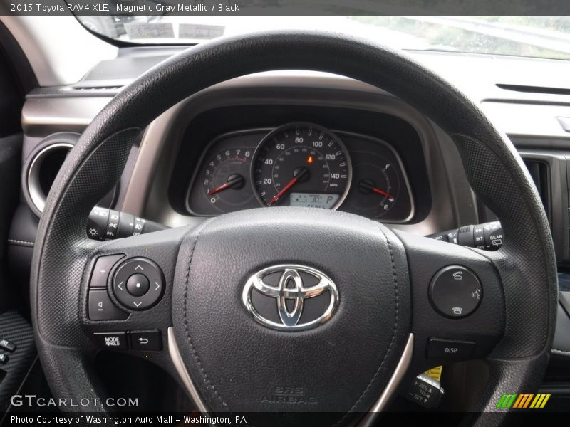 Magnetic Gray Metallic / Black 2015 Toyota RAV4 XLE