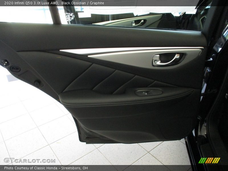 Black Obsidian / Graphite 2020 Infiniti Q50 3.0t Luxe AWD