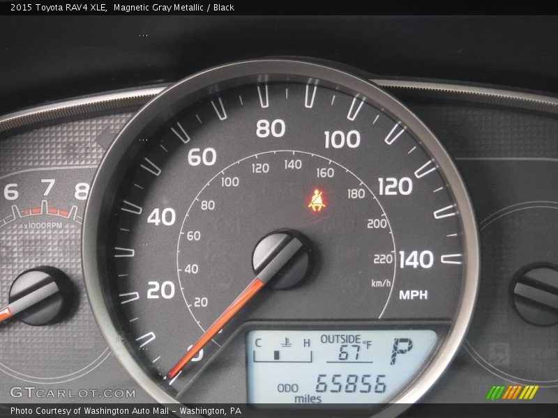 Magnetic Gray Metallic / Black 2015 Toyota RAV4 XLE
