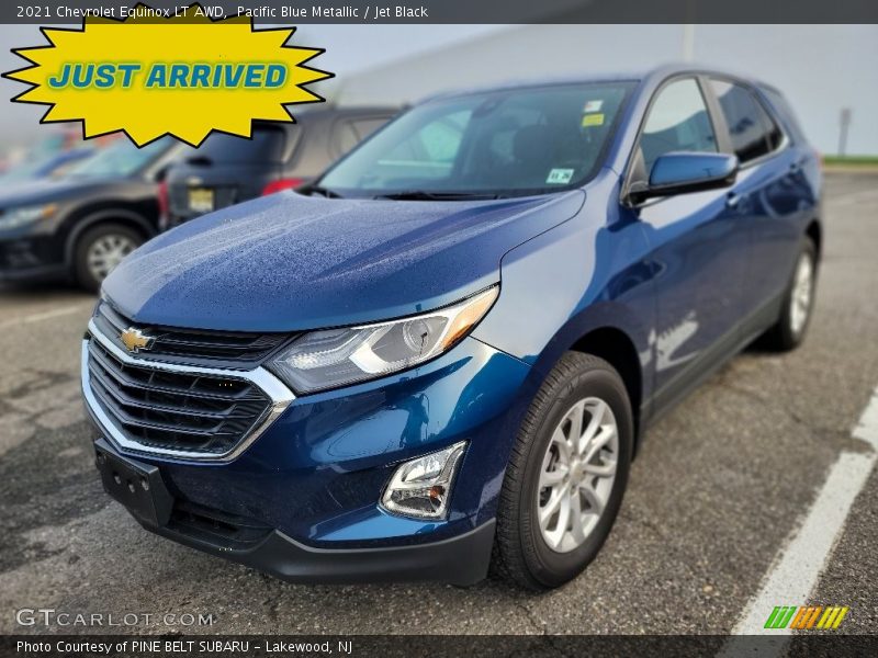 Pacific Blue Metallic / Jet Black 2021 Chevrolet Equinox LT AWD
